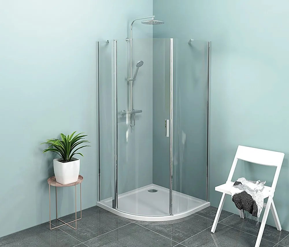 Polysan Polysan, ZOOM štvorcová sprchová zástena 700x700mm, rohový vstup, ZL4715L-02