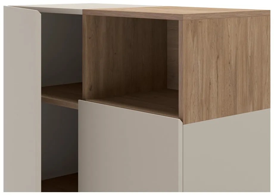 Krémová skrinka 90x120 cm Cailin – Marckeric