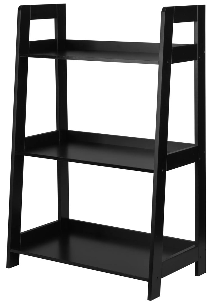Livarno home Regál s 3 policami, čierna  (100392726)