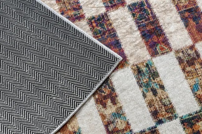 Protišmykový koberec / behúň ANDRE 43780 béžový / terakota