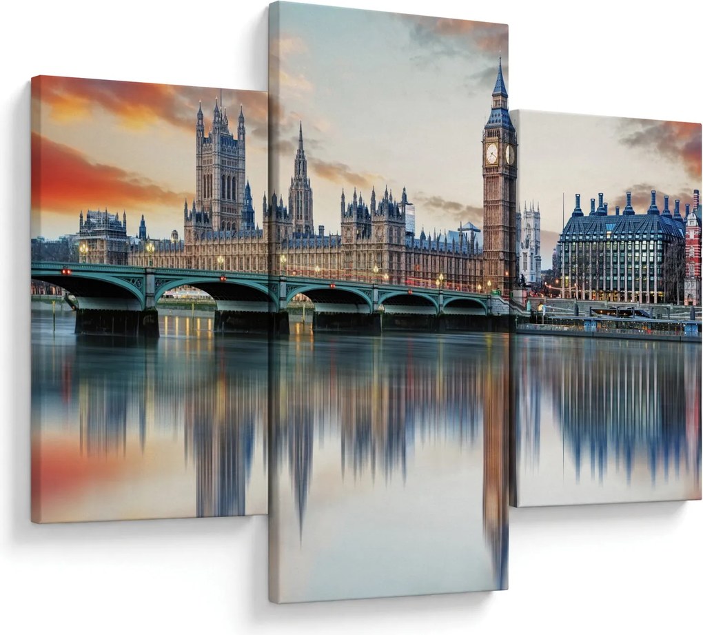 Obraz - Londýnske Houses of Parliament (90x60 cm)