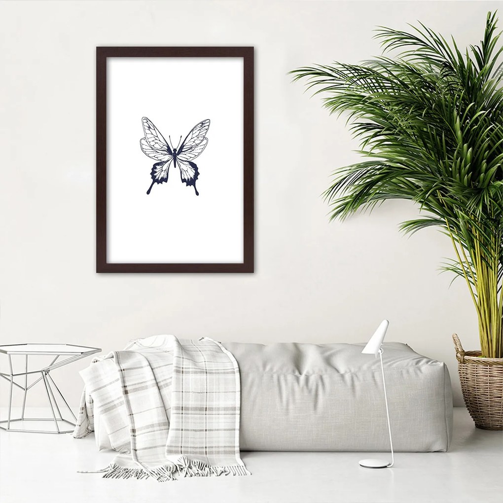 Gario Plagát Kreslený motýľ Farba rámu: Bez rámu, Rozmery: 30 x 45 cm