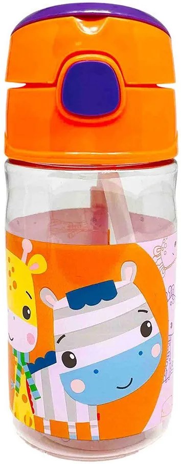 Plastová fľaša na pitie Fisher-Price so žirafou a zebrou - 350 ml