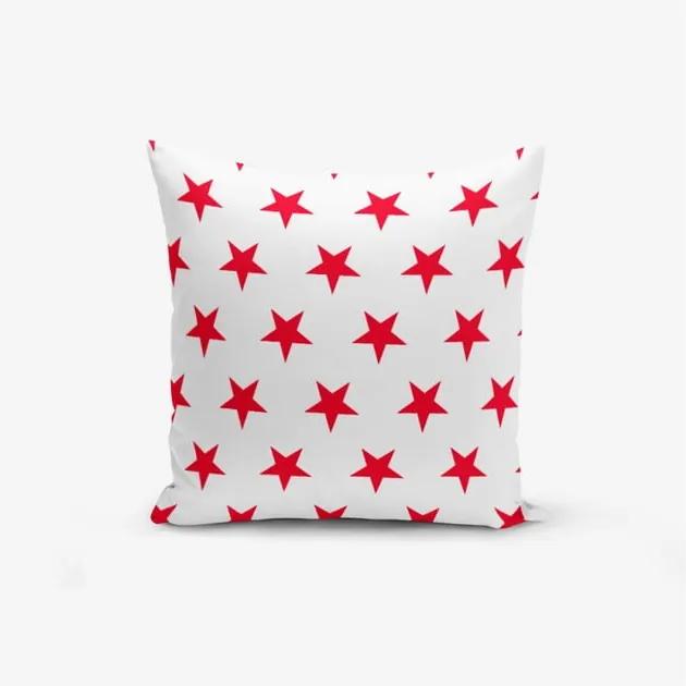 Obliečka na vankúš s prímesou bavlny Minimalist Cushion Covers Red Star Modern, 45 × 45 cm