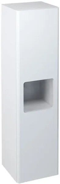Sapho Sapho, ELLA Skrinka vysoká 35x140x30cm, 1x dvierka, ľavá/pravá, biela (70121LP), EL350-3030