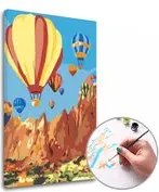 Maľovanie podľa čísel LET BALÓNOM – nízka náročnosť 40x60  cm