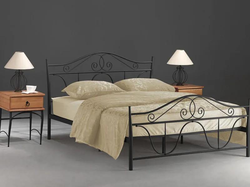 Eshopist Kovová posteľ DENVER 160 x 200 cm čierna