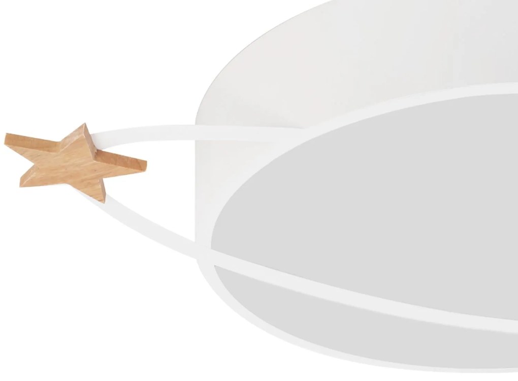 Toolight - Stropná lampa Moon White E27 60W APP865-C, biela, OSW-06886