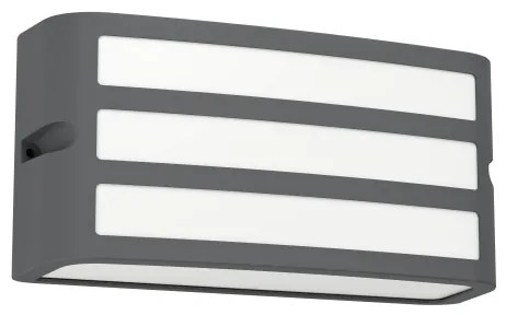 Eglo 900811 -Vonkajšie nástenné svietidlo CAMARDA 1xE27/40W/230V antracit IP54