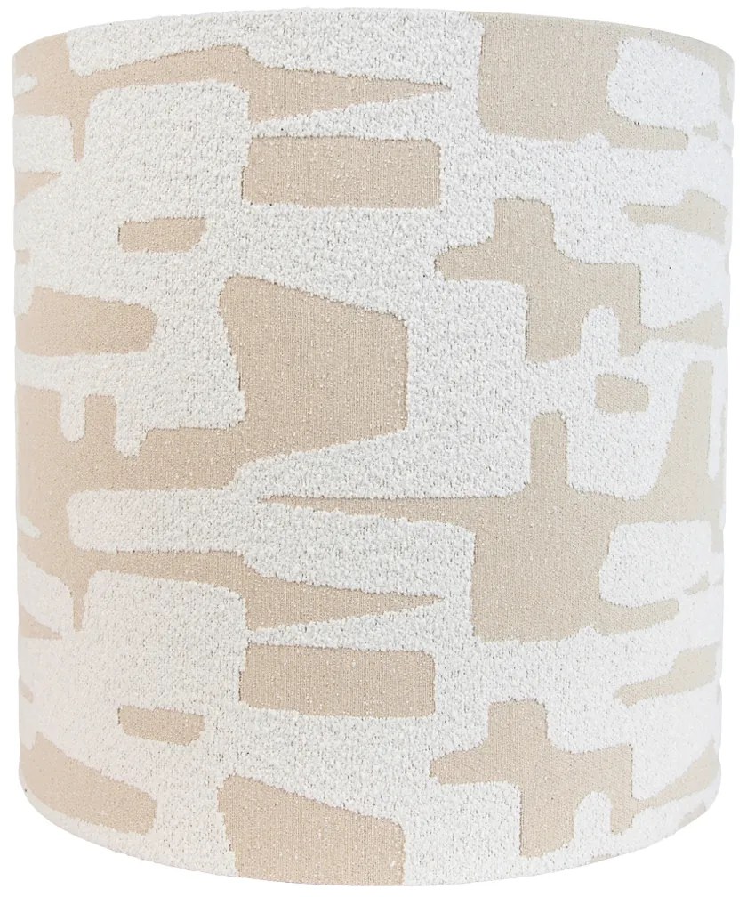 Látkové tienidlo biele s béžovým prúžkom 40/40/40