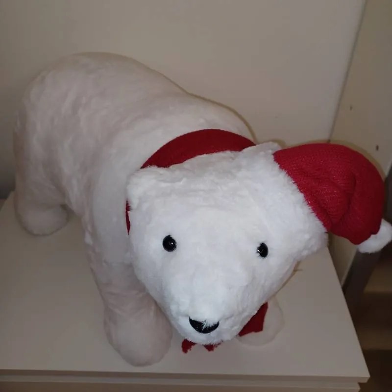 DECOLED Medvídek, 70 x 28 x 44 cm, bílý