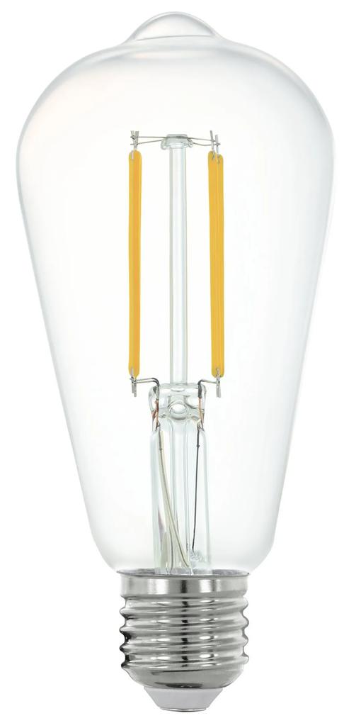 EGLO Múdra LED žiarovka, E27, ST64, 6W, 806lm, 2700K, teplá biela