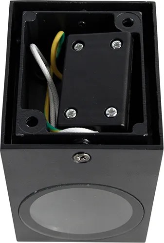 Moderná nástenná lampa čierna IP44 - Baleno