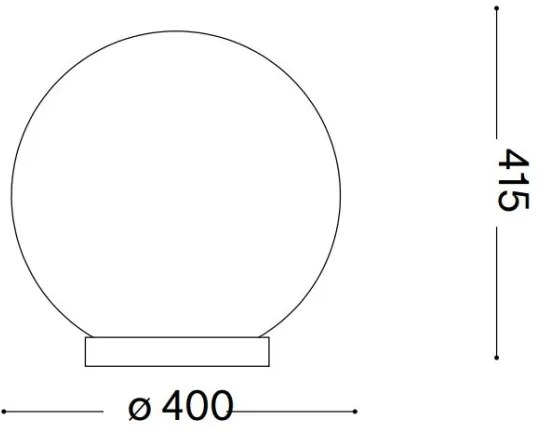 Ideal Lux - Stolná lampa CARTA 1xE27/25W/230V pr. 40 cm biela