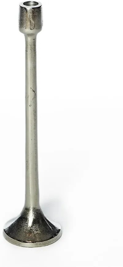 Svietnik v striebornej farbe Simla Raw, výška 45 cm