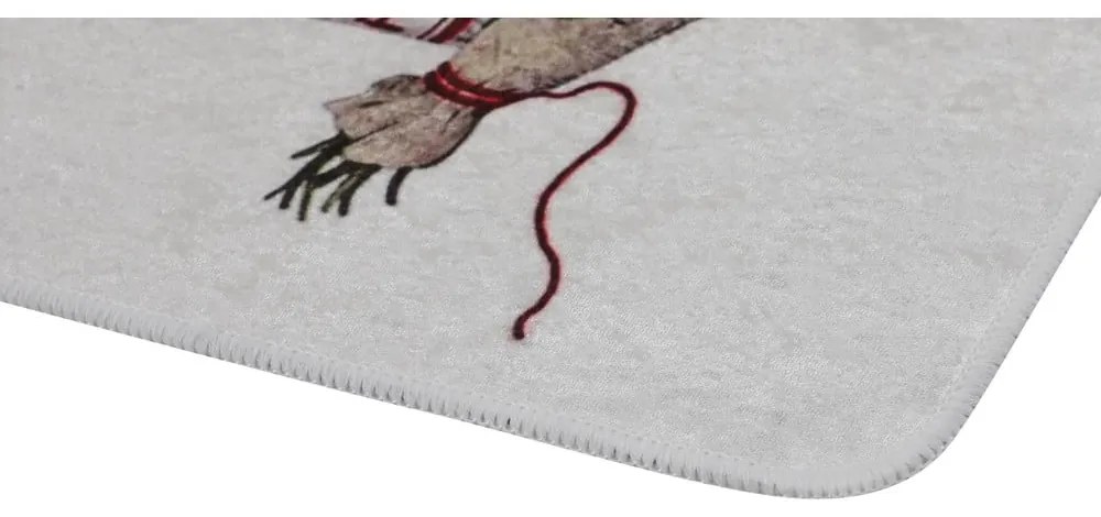 Kúpeľňové predložky vo fialovej a svetlosivej farbe v súprave 2 ks 60x100 cm Purpura – Foutastic