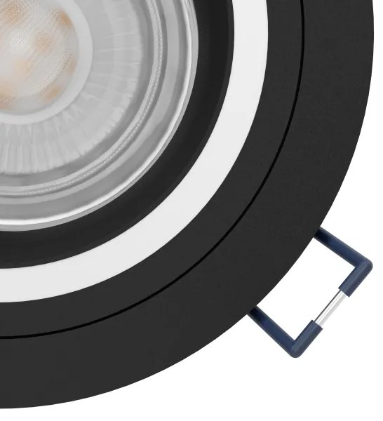 Eglo 900764 - LED RGBW Stmievateľné podhľadové svietidlo CAROSSO-Z 4,7W/230V čierna