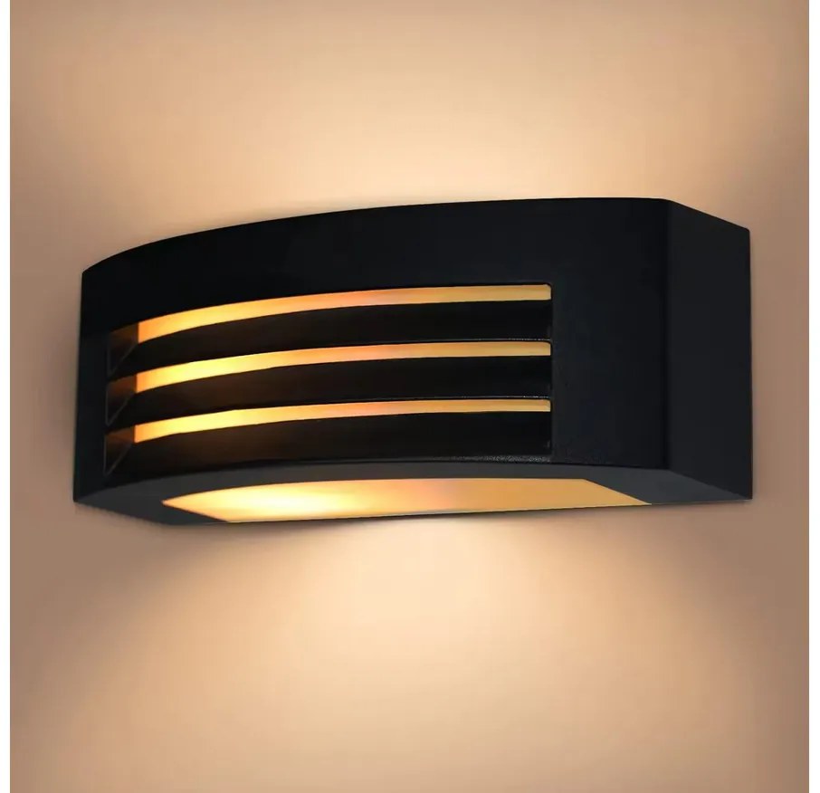 BERGE Vonkajšie nástenné LED svietidlo E27 fasádne