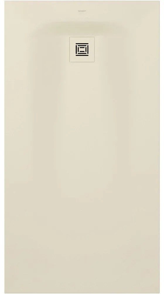 DURAVIT Sustano obdĺžniková sprchová vanička z materiálu DuraSolid, Antislip, 1500 x 800 x 30 mm, krémová matná, 720283620000000