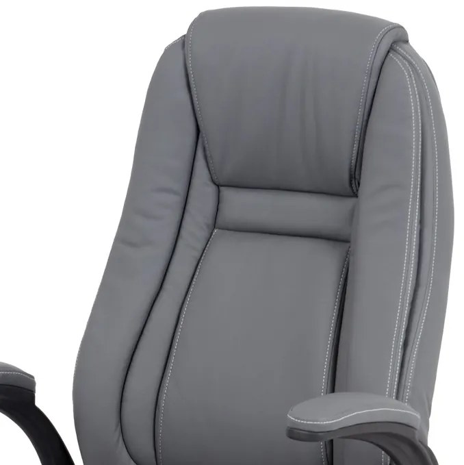 BONTEC Kancelárske kreslo, hojdací mechanizmus, šedá ekokoža, KA-G301 GREY Farba: Šedá