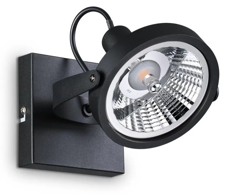 IDEAL LUX Bodové LED nástenné svietidlo GLIM, čierne