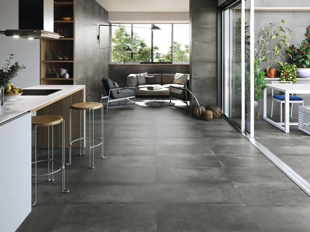 Dlažba Grafton Anthracite Lapado 60x60 R