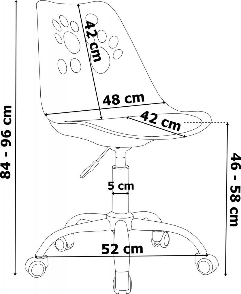 Bielošedá otočná stolička Grover