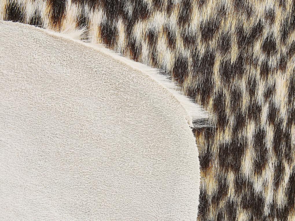 Koberec s gepardím vzorom hnedý NAMBUNG Beliani