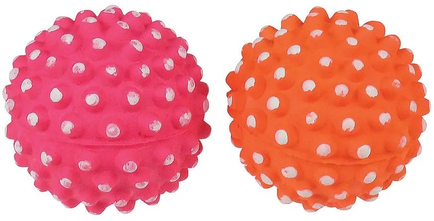 Lopta neónová guma + výstupky 7,2 cm Dental&Gum