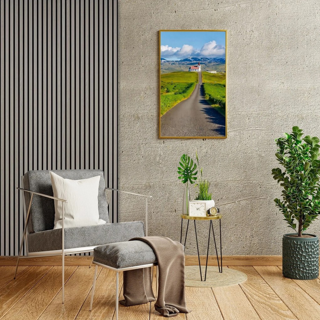 Drevený akustický panel, 2400 x 600 mm, balenie 5 ks, dub grafitový