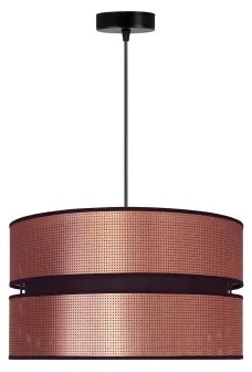 Duolla - Luster na lanku COPPER SHINY 1xE27/15W/230V pr. 40 cm medená/čierna