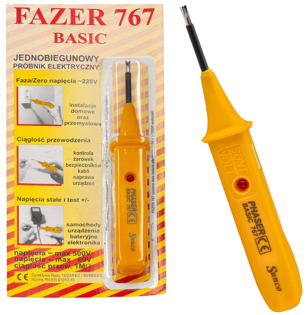 ECOLIGHT Unipolárny elektrický tester