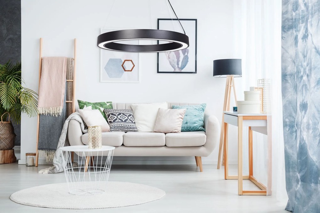 Toolight Toolight, LED stropné svietidlo 60cm, 27W, APP1282-1CP, čierna, OSW-00940