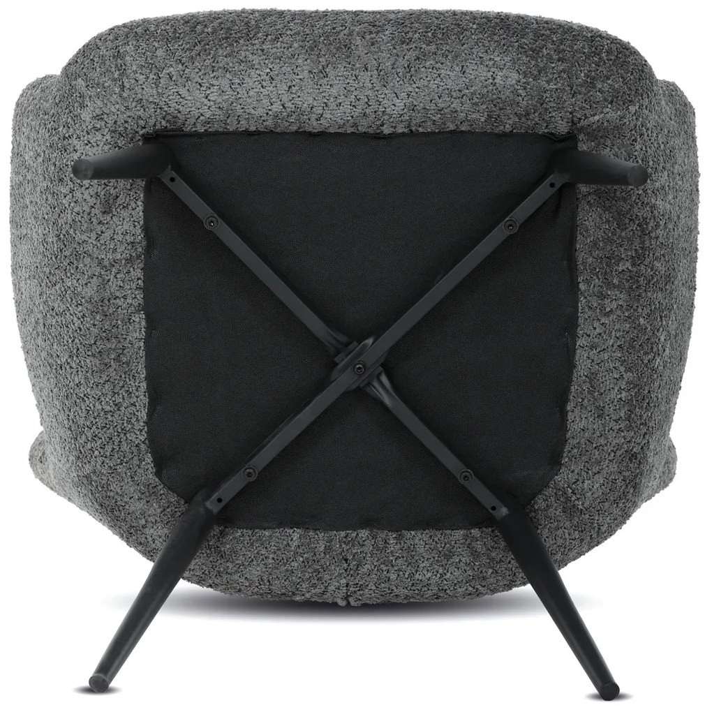 Kreslo s područkami GREY2, šedá