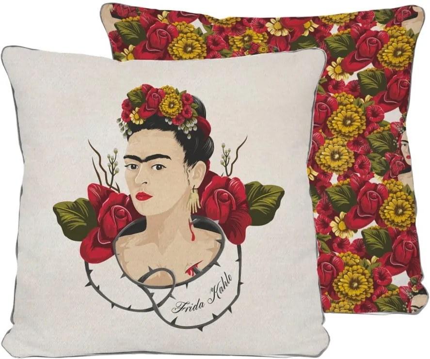 Obojstranná obliečka na vankúš Madre Selva Frida Roses, 45 × 45 cm