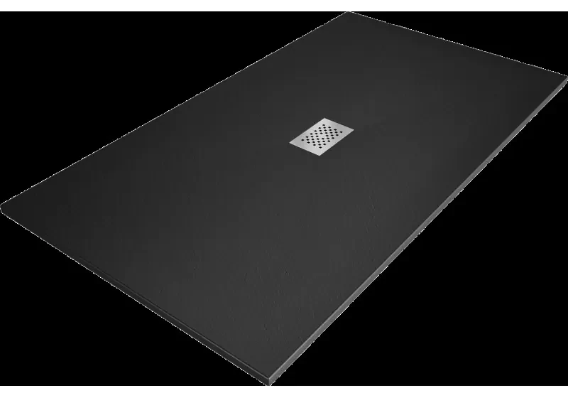 Mexen Hugo sprchový žľab obdlžnikový SMC 200 x 100 cm, čierny, kryt inox - 42701020-X