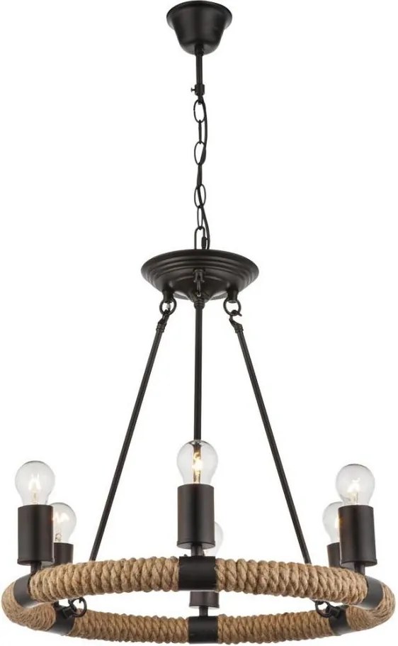 GLOBO 69029-6 - Luster na reťazi ULLEU 6xE27/40W/230V