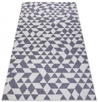 Koberec SIZAL SION geometric 22373 ecru/nebeský/rúž
