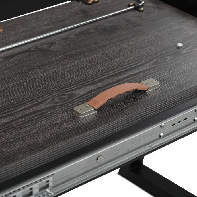 Autronic BONTEC Jedálenský stôl rozkladací 160-240x90 cm, lamino, šedý dub, HT-R5624 GREY Farba: Šedá