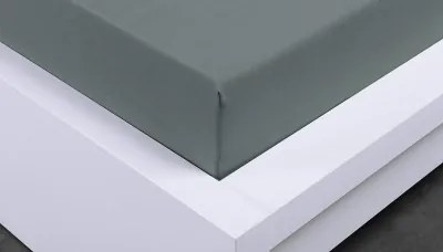 XPOSE ® Jersey prostěradlo Exclusive dvoulůžko - tmavě šedá 140x200 cm