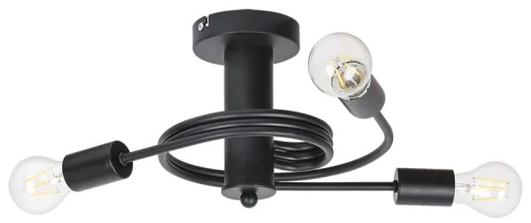 Rabalux 2095 - Prisadený luster CARLY 3xE27/15W/230V čierna