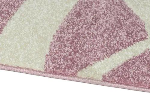 Koberce Breno Kusový koberec PORTLAND 57/RT4R, ružová, viacfarebná,120 x 170 cm