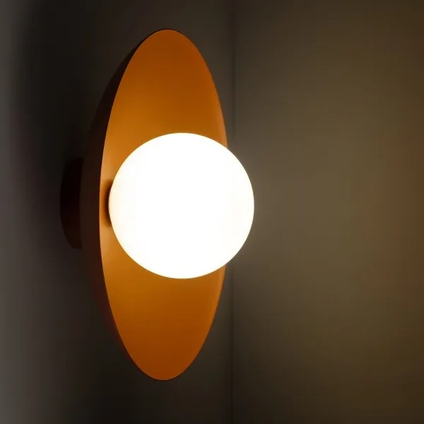 Nástenné svietidlo SLATE 1xG9/8W/230V pr. 28 cm tehlová