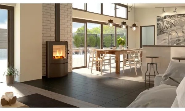 Kratki KOZA/AB/S/2 - Krbové oceľové kachle 10kW 150mm