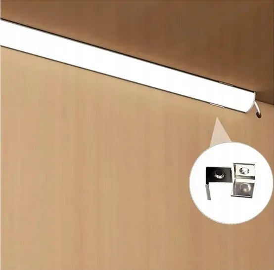 BERGE LED hliníkový profil rohový 1m biely - sada