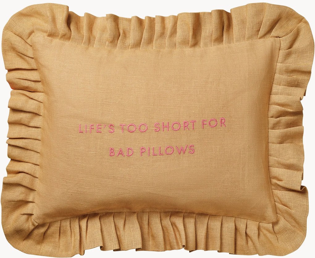 Ručne vyrobený bavlnený poťah na vankúš Quote