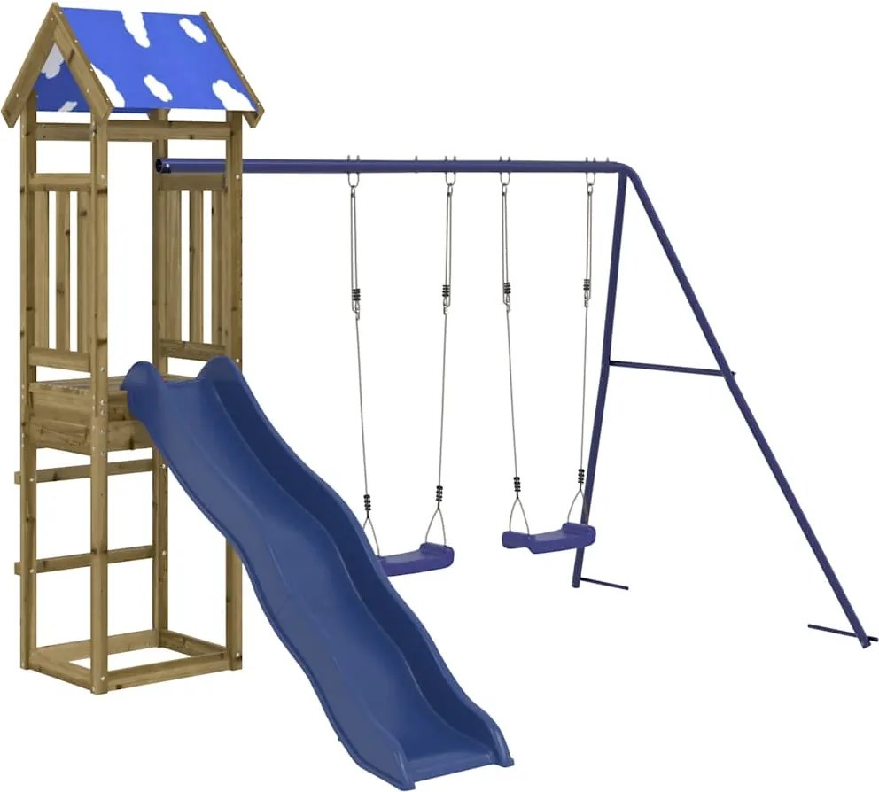 vidaXL Vonkajšia súprava na hranie impregnovaná borovica