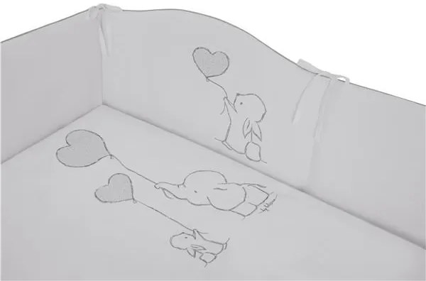 BELISIMA 6-dielne posteľné obliečky Belisima Amigo 100/135 sivé