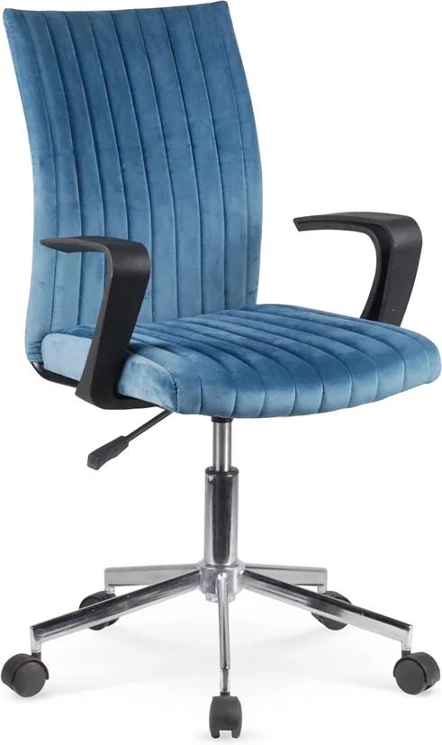 HALMAR Doral kancelárska stolička s podrúčkami modrá