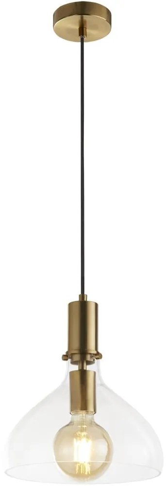 Searchlight 31031-1PB - Luster na lanku MARGARITA 1xE27/60W/230V mosadz